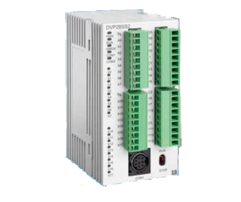 DVP28SS211R Контроллер: 28 Point, 16DI, 12DO (Relay), 24 VDC, 8К шагов, RS-232 и RS-485