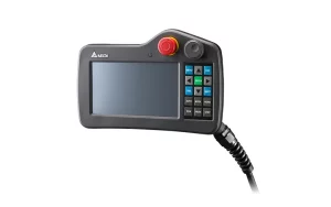 DOP-H07E46A Универс. выносной пульт упр. с сенсорной панелью, 7" TFT дисплей (800х480 пикс.), 65536 цв., LED подсветка, 128MB Flash, слот для SD карты, встр. Ethernet, USB, RTC, защита всего корпуса IP55, кнопка аварийного стопа, встр. штурвал, встр. кабе